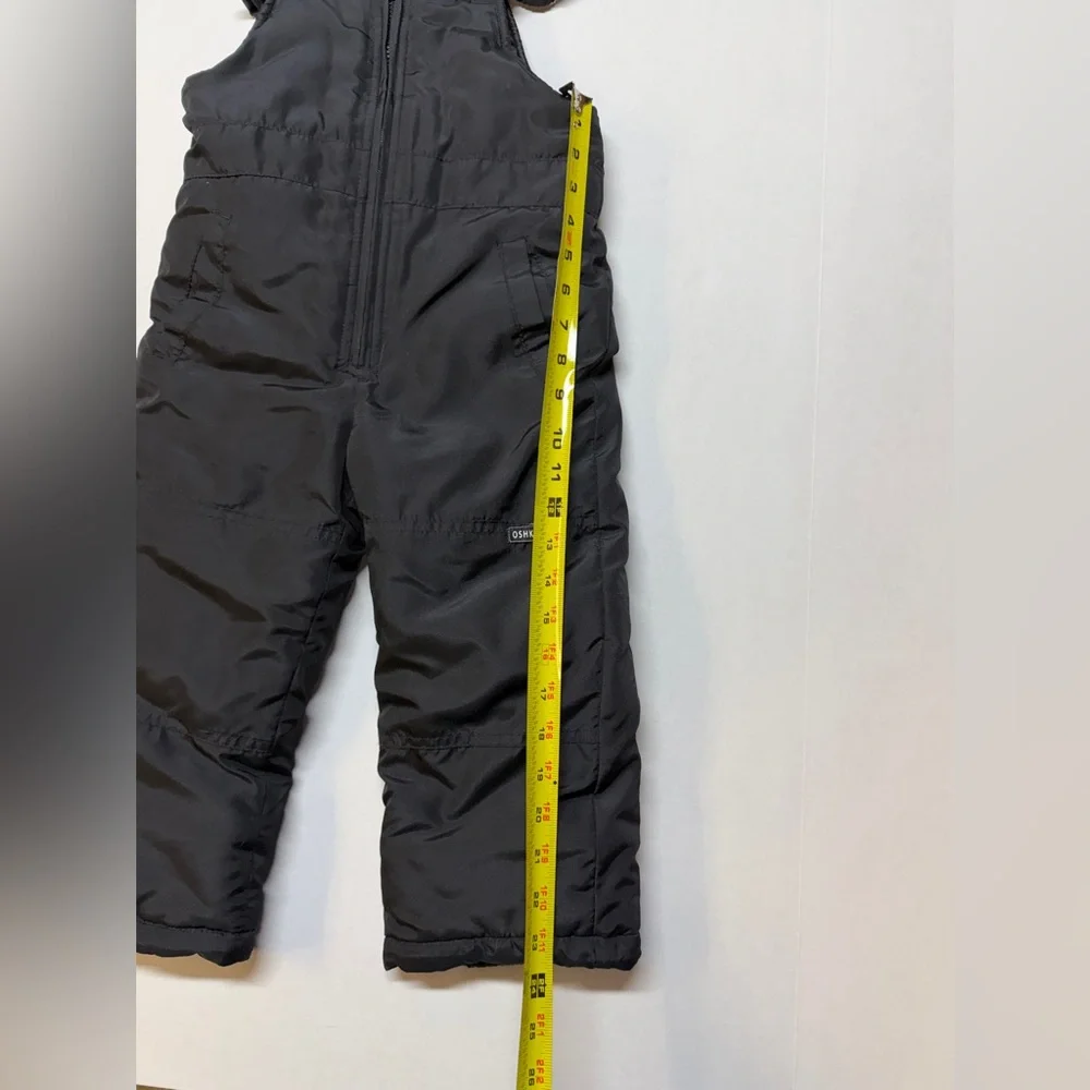 OshKosh B’gosh‎ Black Kids Size 4T Snow Pants Overalls